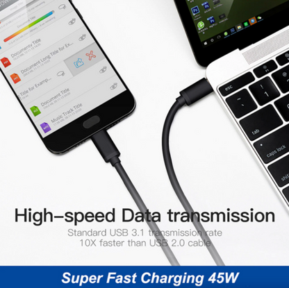 45W USB-C Super Fast Wall Charger 10FT Cable For Samsung Galaxy S20